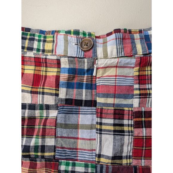 NWT Urban Outfitters Madras Plaid Skirt Womens Medium Patchwork Cottage Festival - Picture 5 of 9